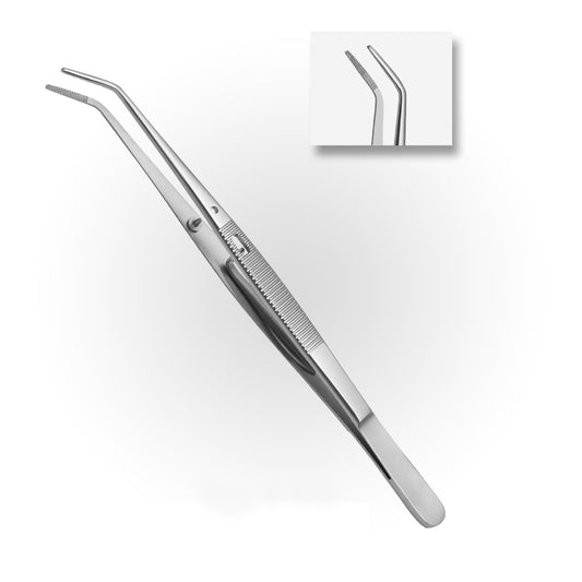 Bracket Tweezer With Thin Serrated Tips